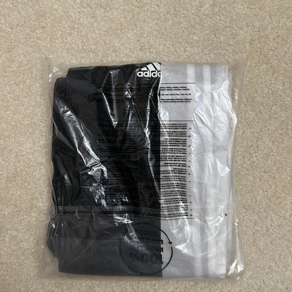 adidas Essentials 3-Stripes Tricot Open Hem Pants NWT - Picture 4 of 9